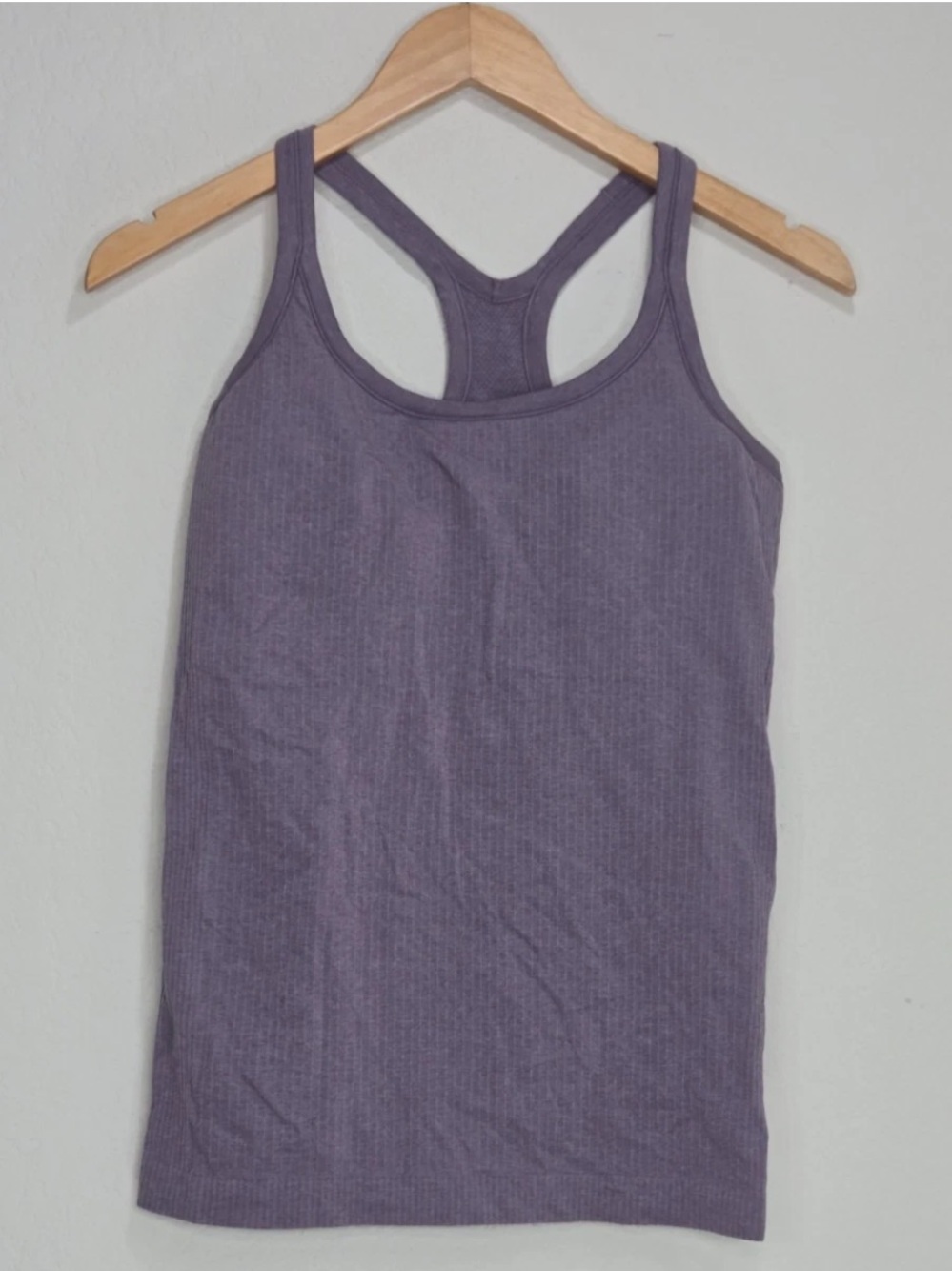 Lululemon Ebb To Street Tank w/ Built In Bra B/C Purple Ash Size 8 Womens
